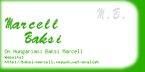 marcell baksi business card